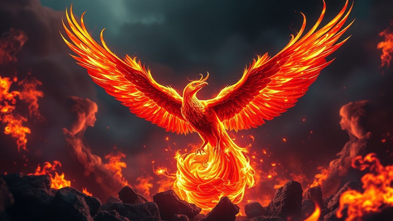 Ethereal Phoenix Rising Ashes Magic