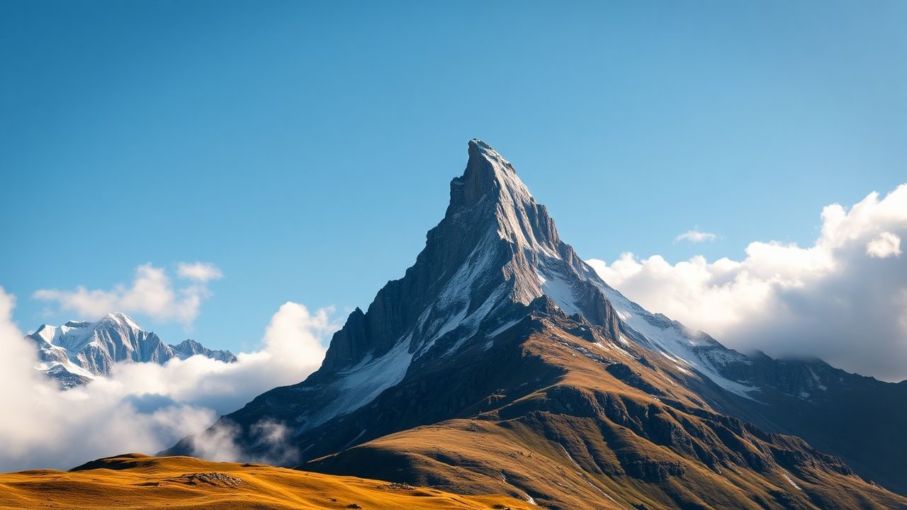 Radiant Matterhorn Pyramid Peak Drama