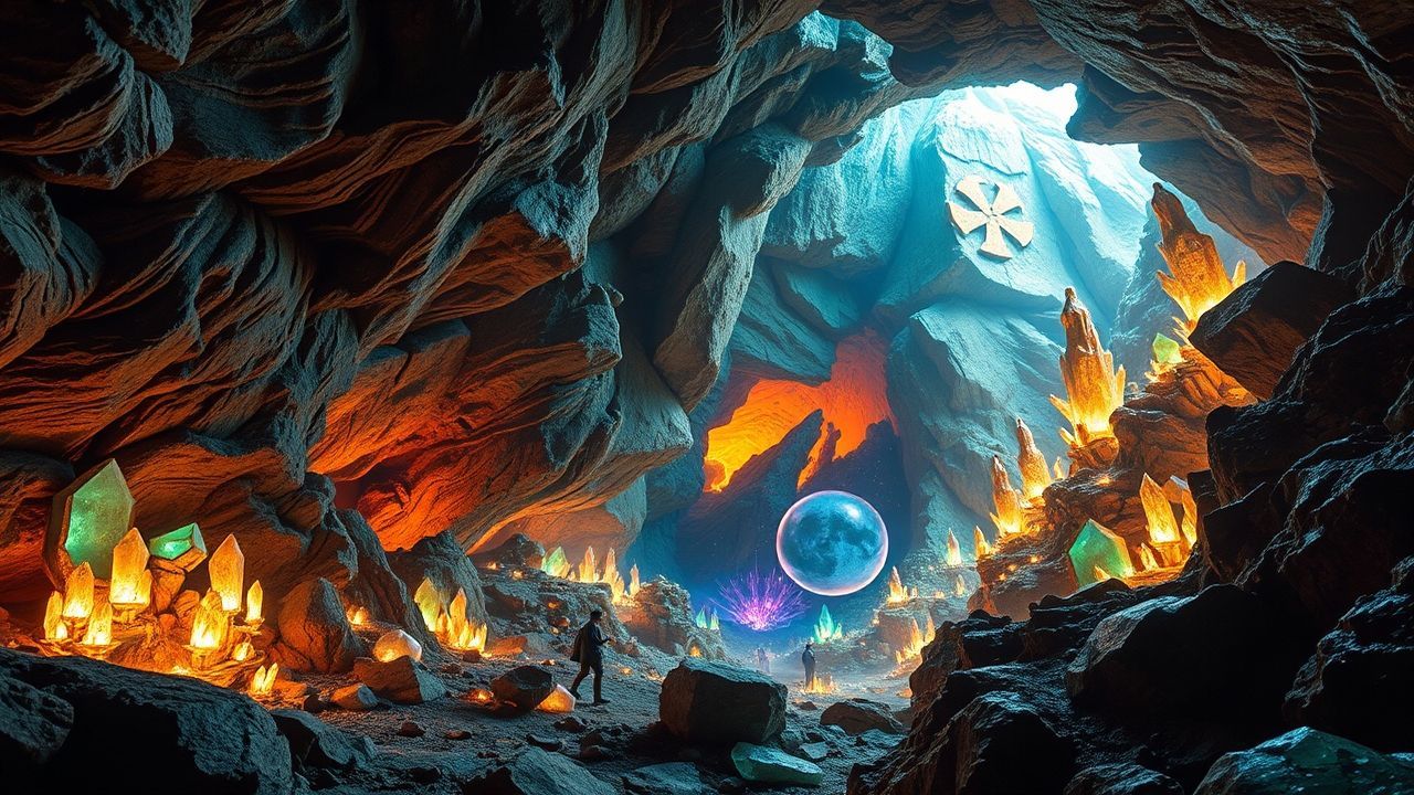 Legendary Cave Gems Formations Crystal