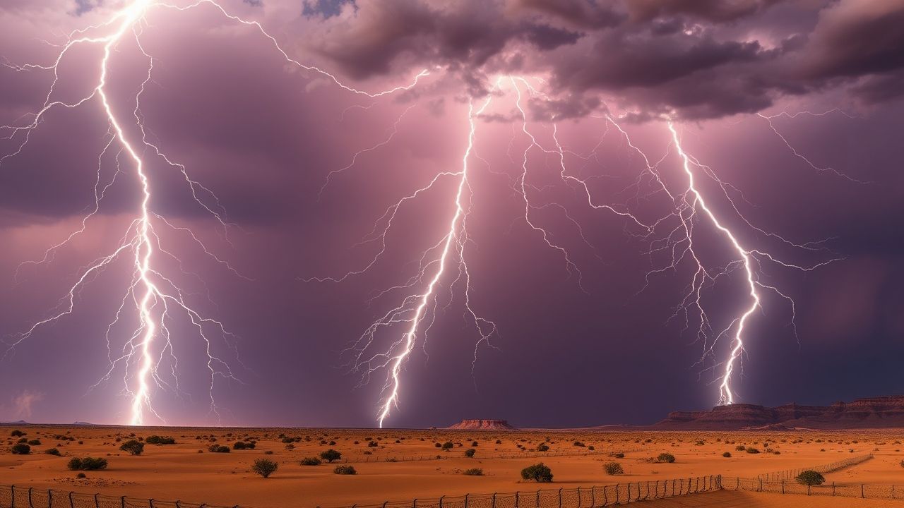 Pristine Lightning Multiple Bolts Storm