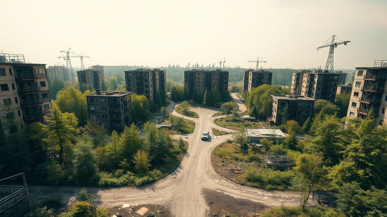 Crumbling Chernobyl Nature Reclaiming