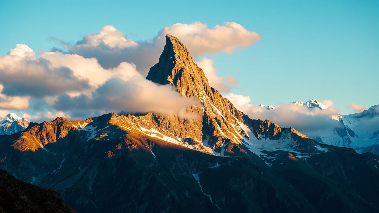 Verdant Matterhorn Pyramid Peak Drama