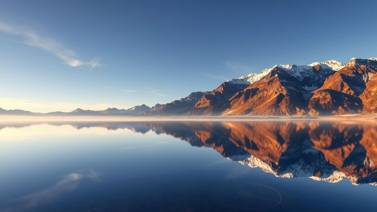 Breathtaking Lake Mirror Mountains Reflections