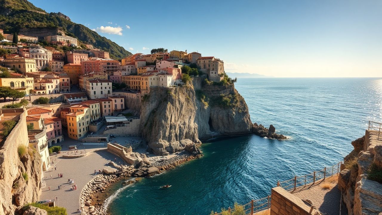 Azure Amalfi Coast Coast Colorful Drama