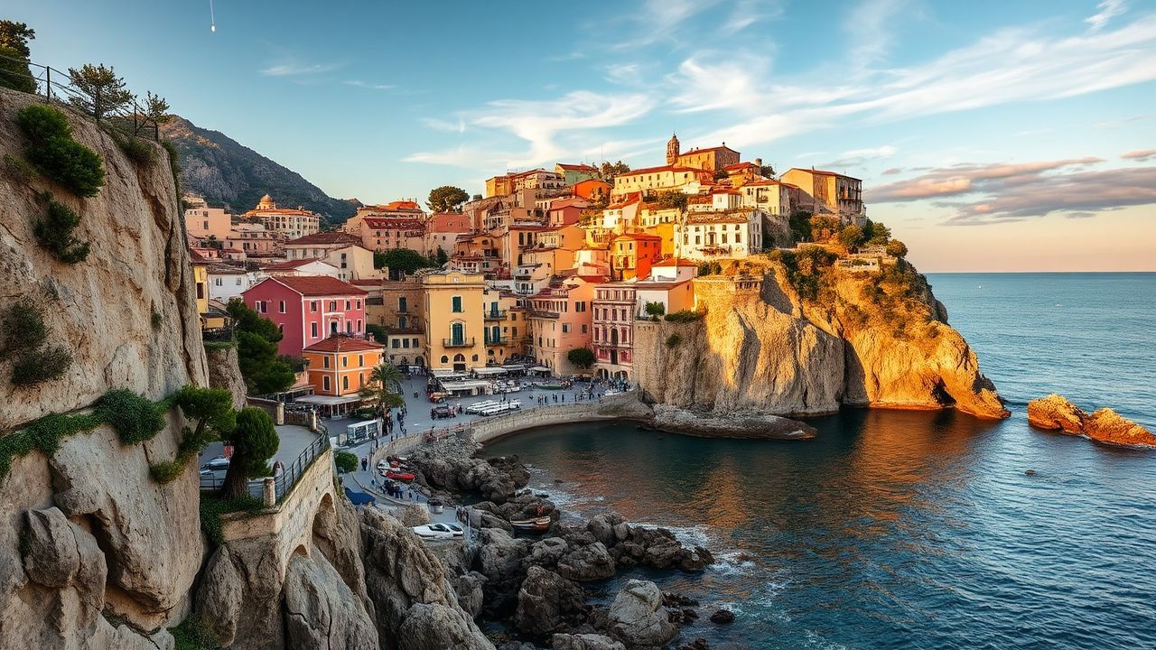 Sun-Kissed Amalfi Coast Coast Colorful Drama