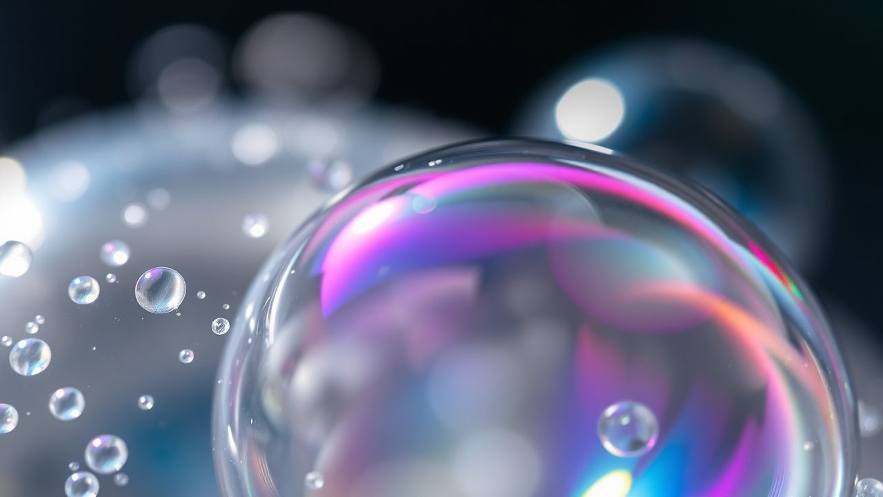 Fluid Soap Bubble Interference