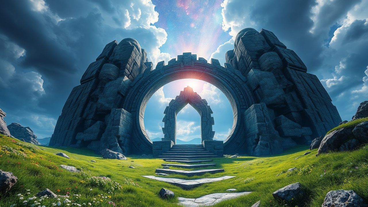 Mythical Portal Stone Arch