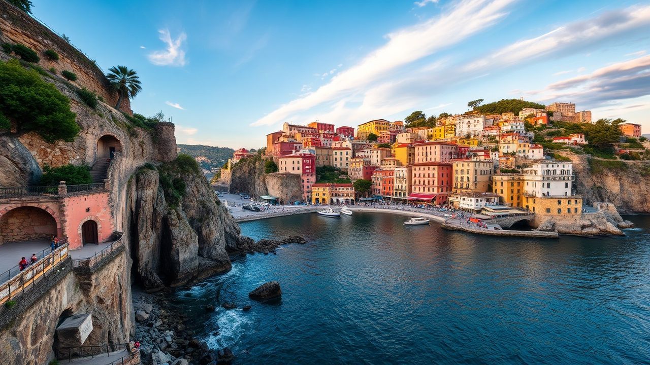 Picturesque Amalfi Coast Coast Colorful Drama