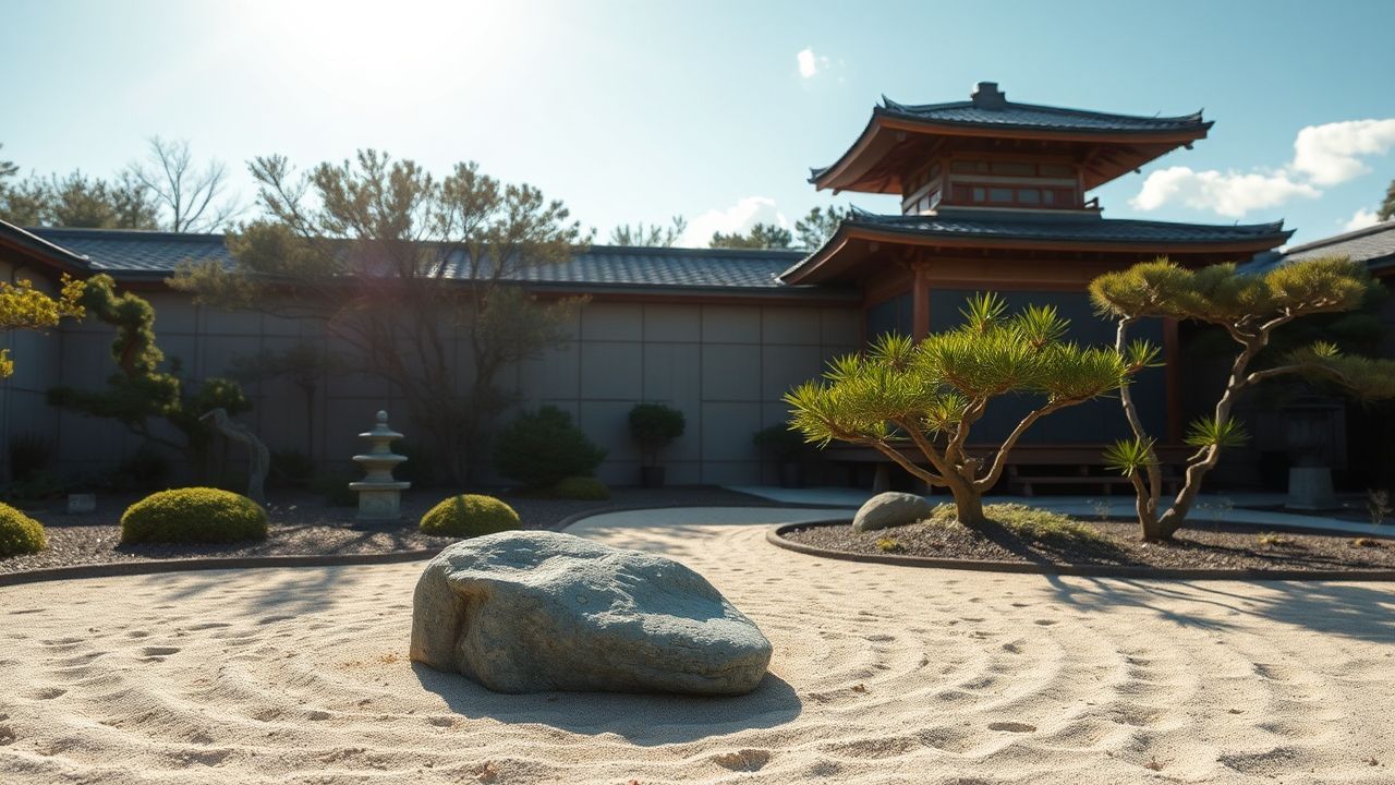 Refined Zen Garden Raked Serenity