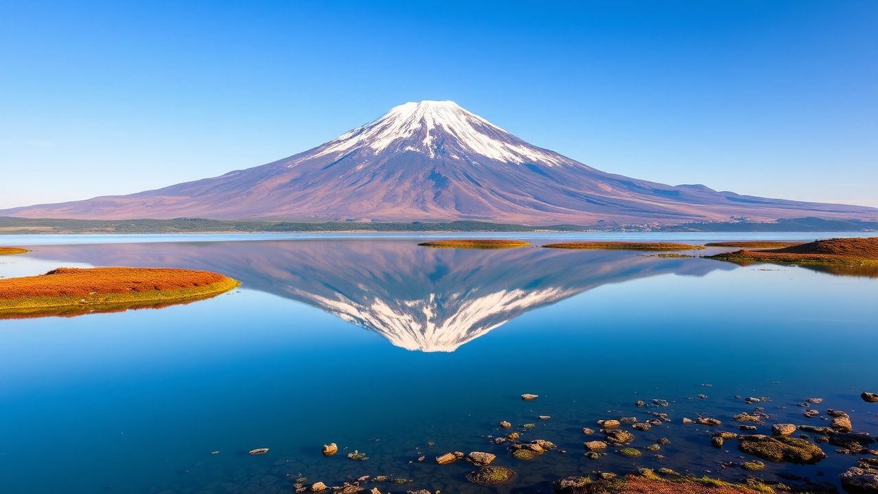 Serene Mt. Fuji Mount Lakes Reflections