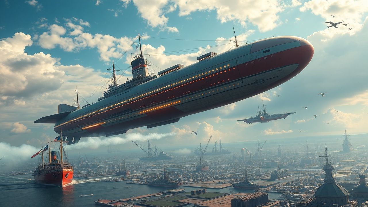 Brass Airship Fleet Victorian