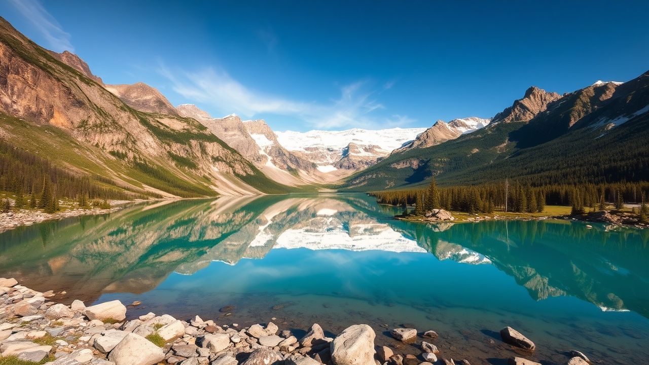 Glorious Canadian Rockies Moraine Reflections