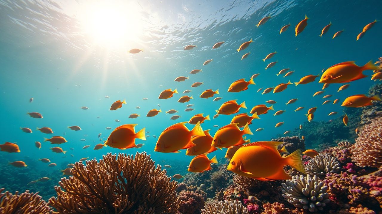 Shimmering Coral Reef Vibrant