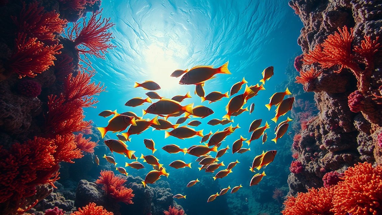 Azure Coral Reef Vibrant