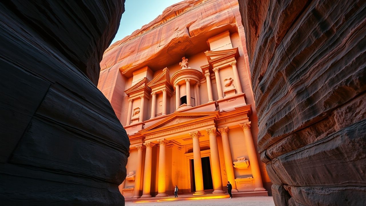 Timeless Petra Treasury Carved Ruins