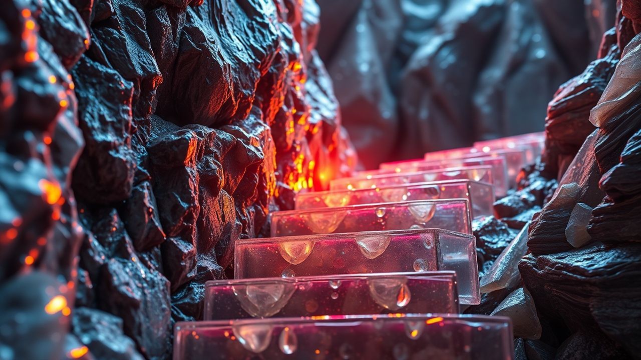 Chromatic Bismuth Staircase Rainbow Crystal