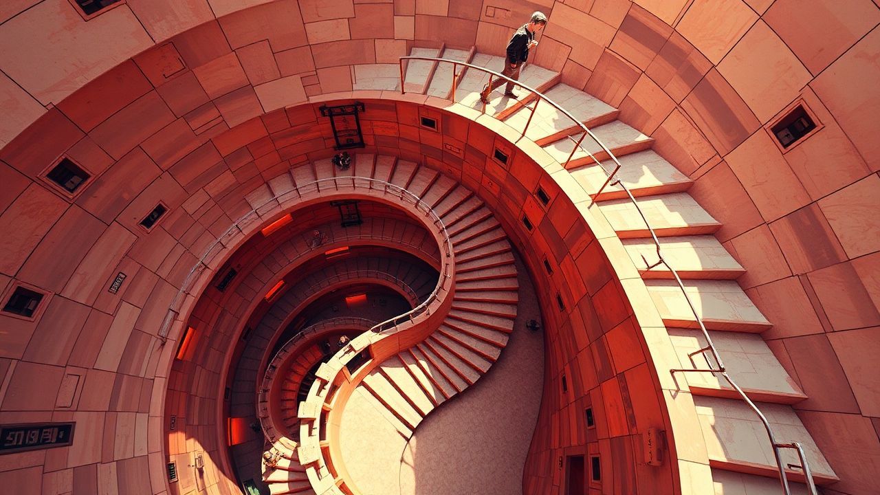 Paradoxical Infinite Stairs Impossible