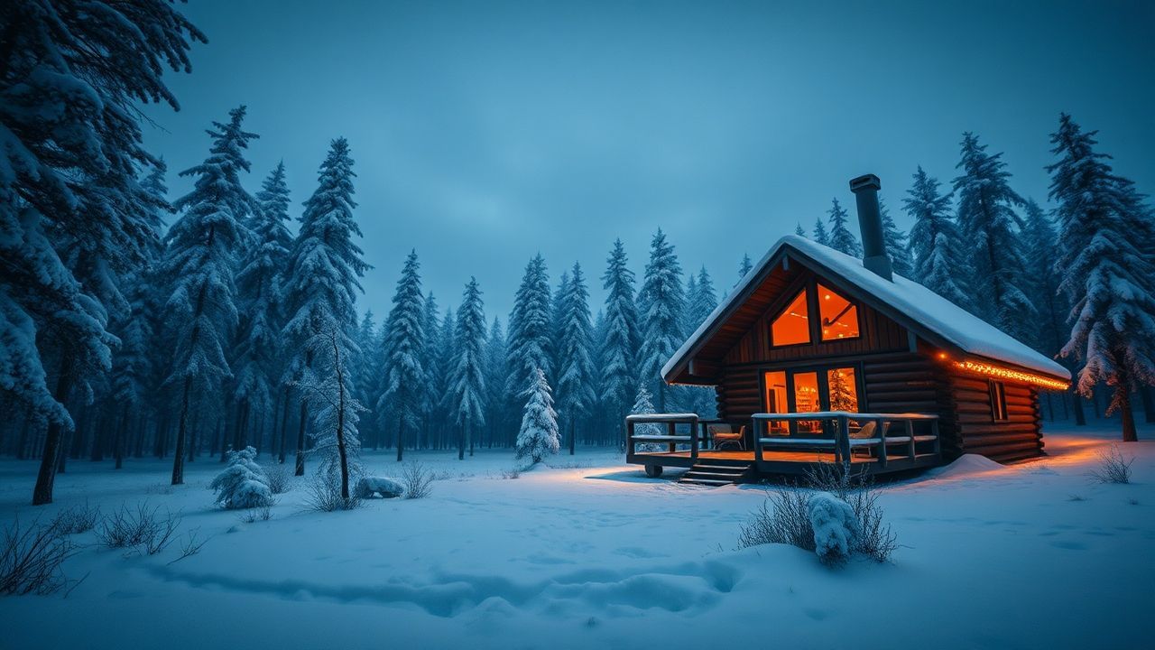 Wild Scandinavian Cabin Isolation in Winter