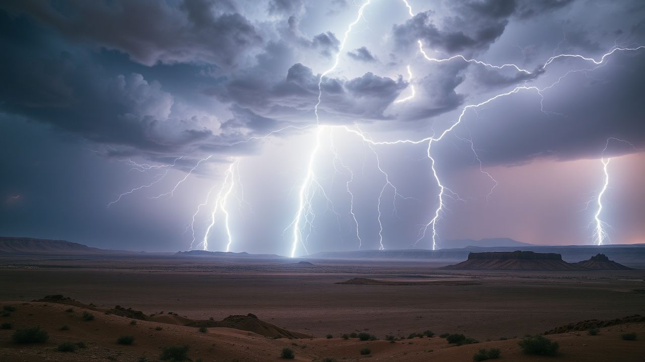 Lush Lightning Multiple Bolts Storm