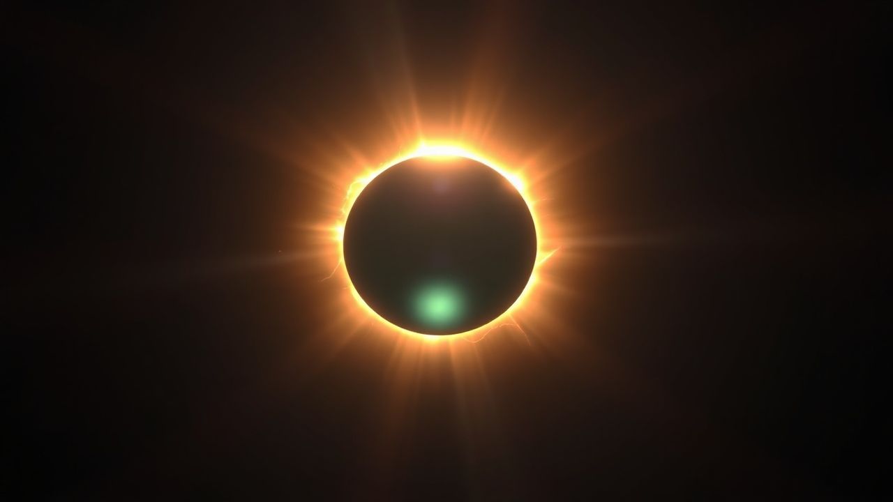 Dramatic Total Solar Eclipse