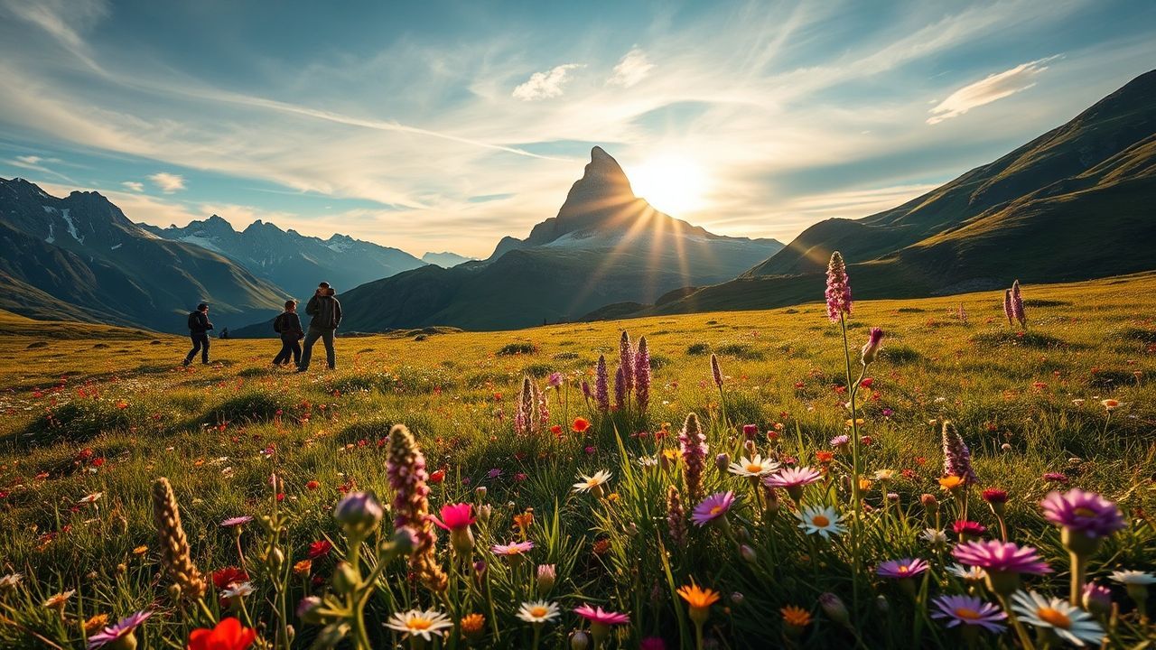 Enchanting Alps Swiss Meadow