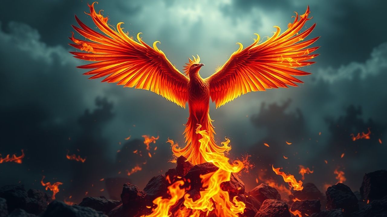 Celestial Phoenix Rising Ashes Magic