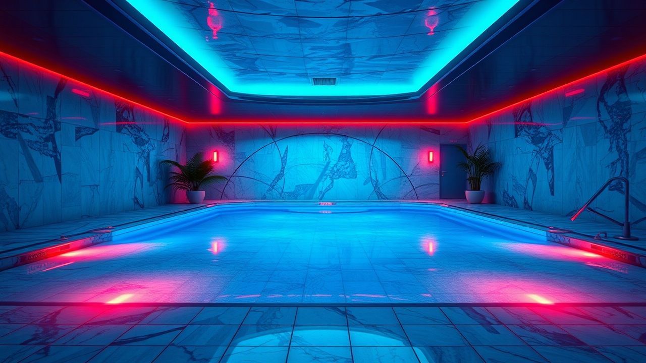 Glitch Liminal Pool Empty