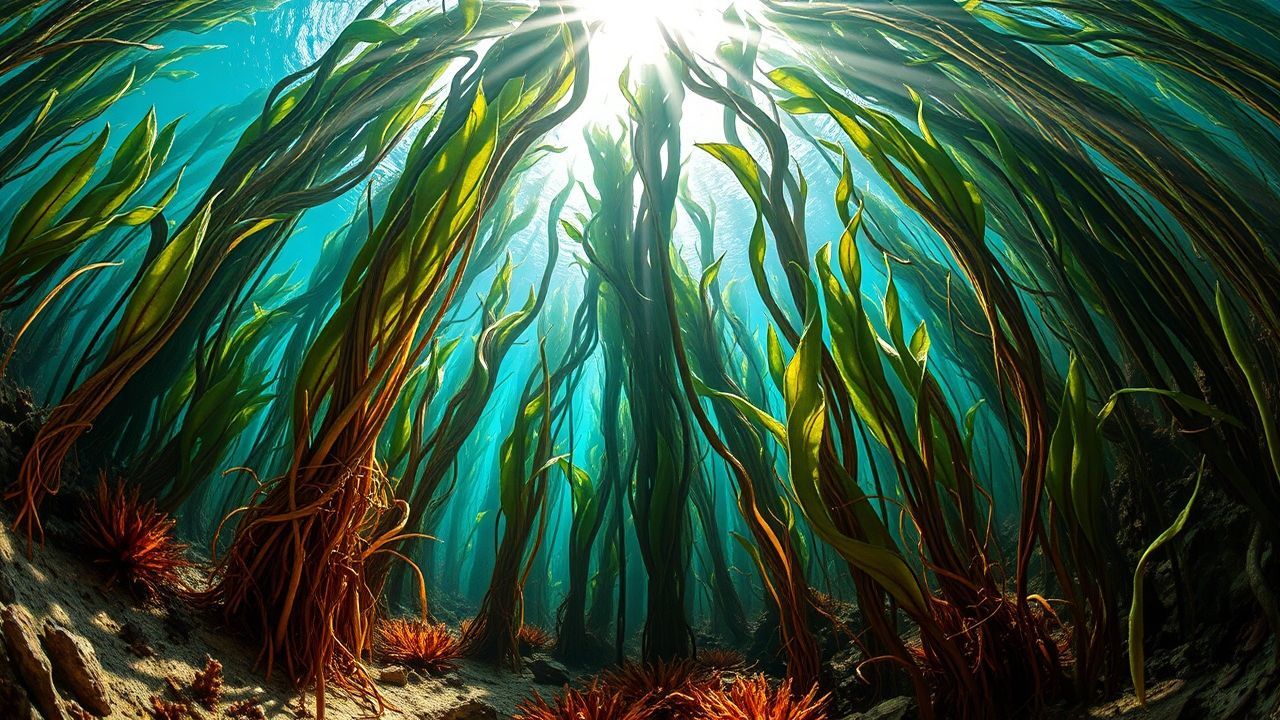 Luminous Kelp Forest Cathedral Depths