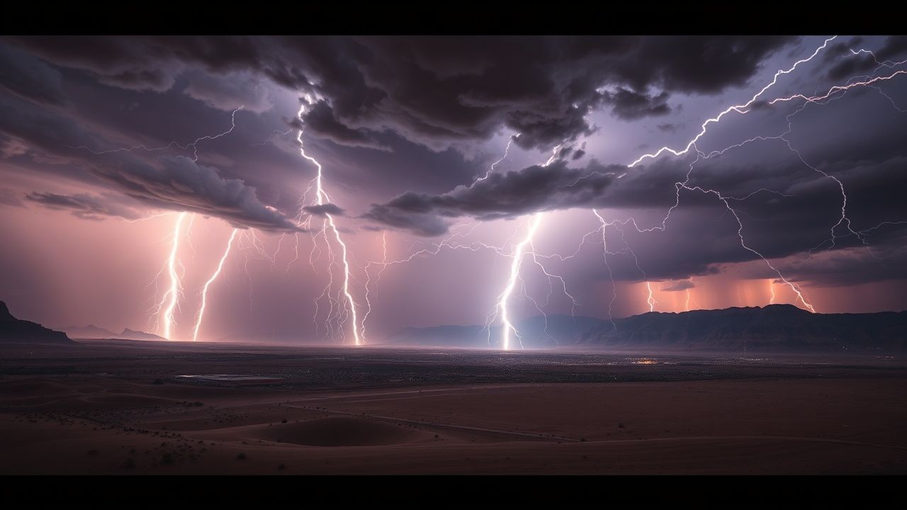 Wild Lightning Multiple Bolts Storm