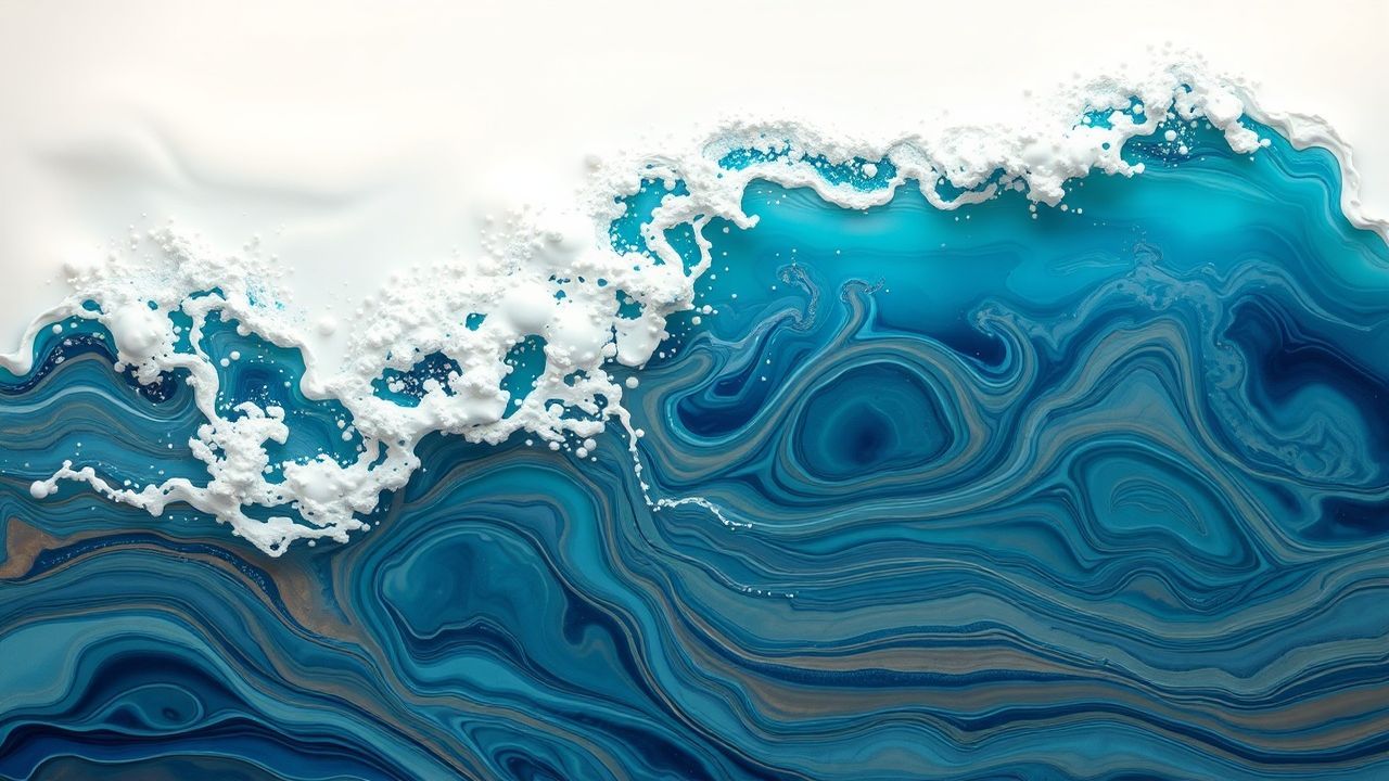 Iridescent Resin Art Ocean