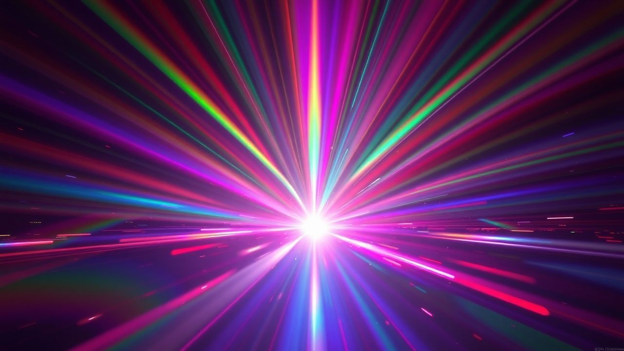 Dynamic Prismatic Light Rainbow Crystal