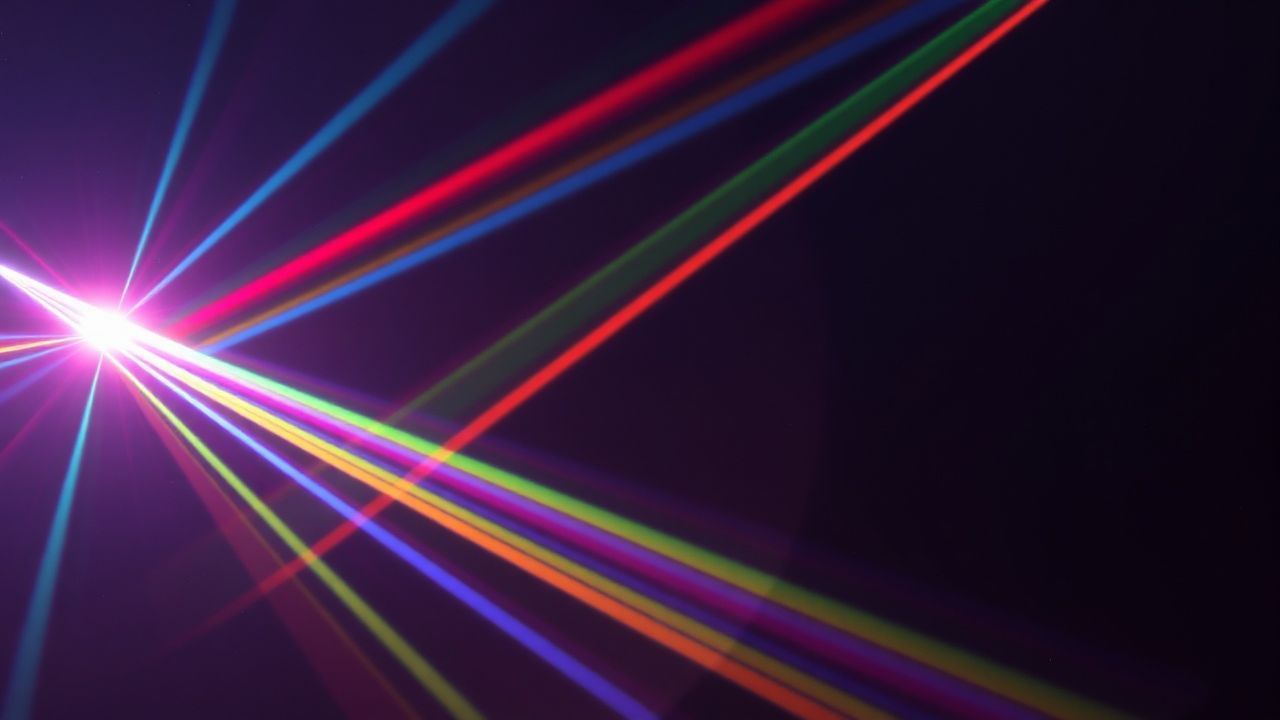 Flowing Prismatic Light Rainbow Crystal