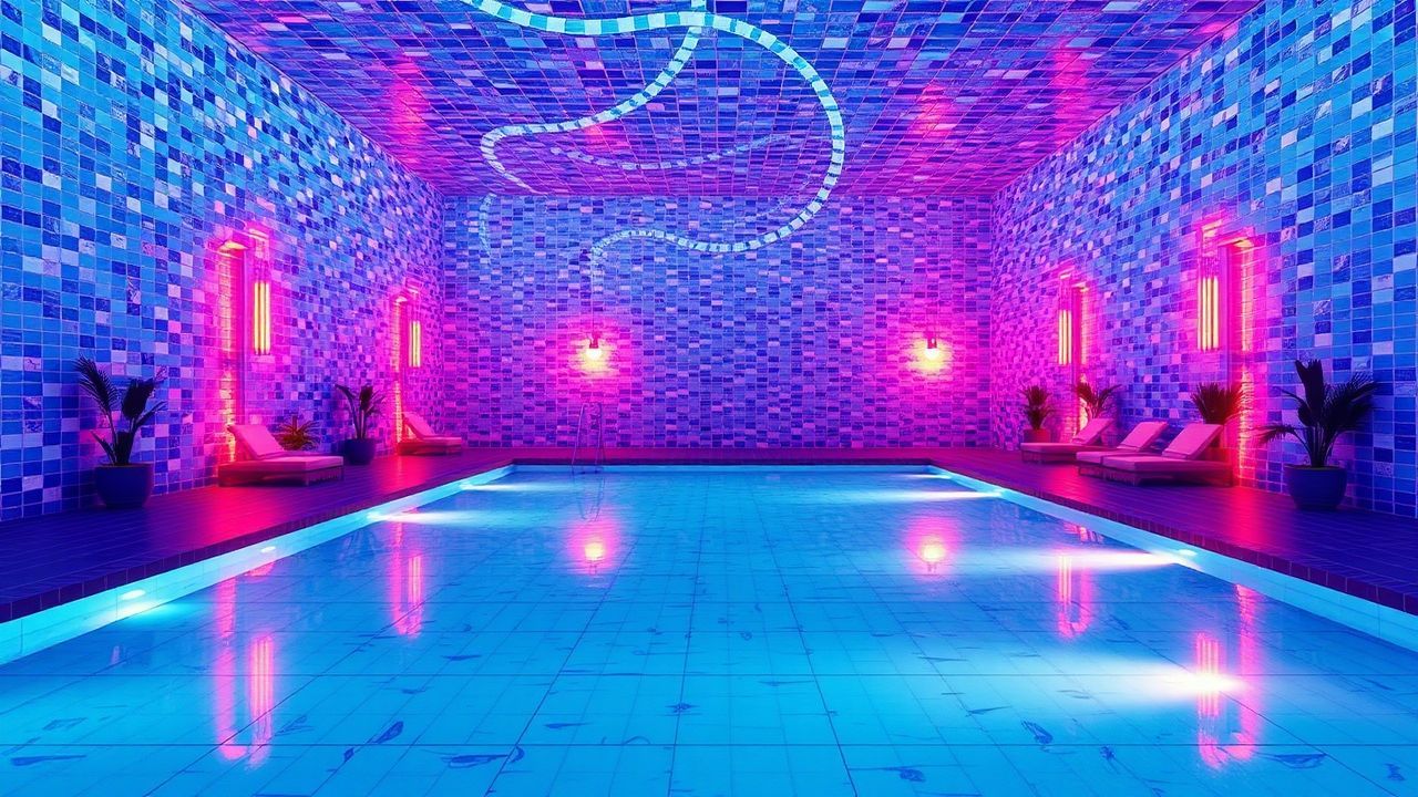 Digital Liminal Pool Empty