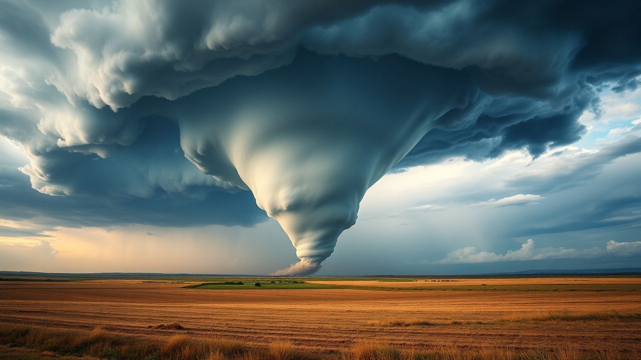 Tranquil Tornado Supercell Structure Drama