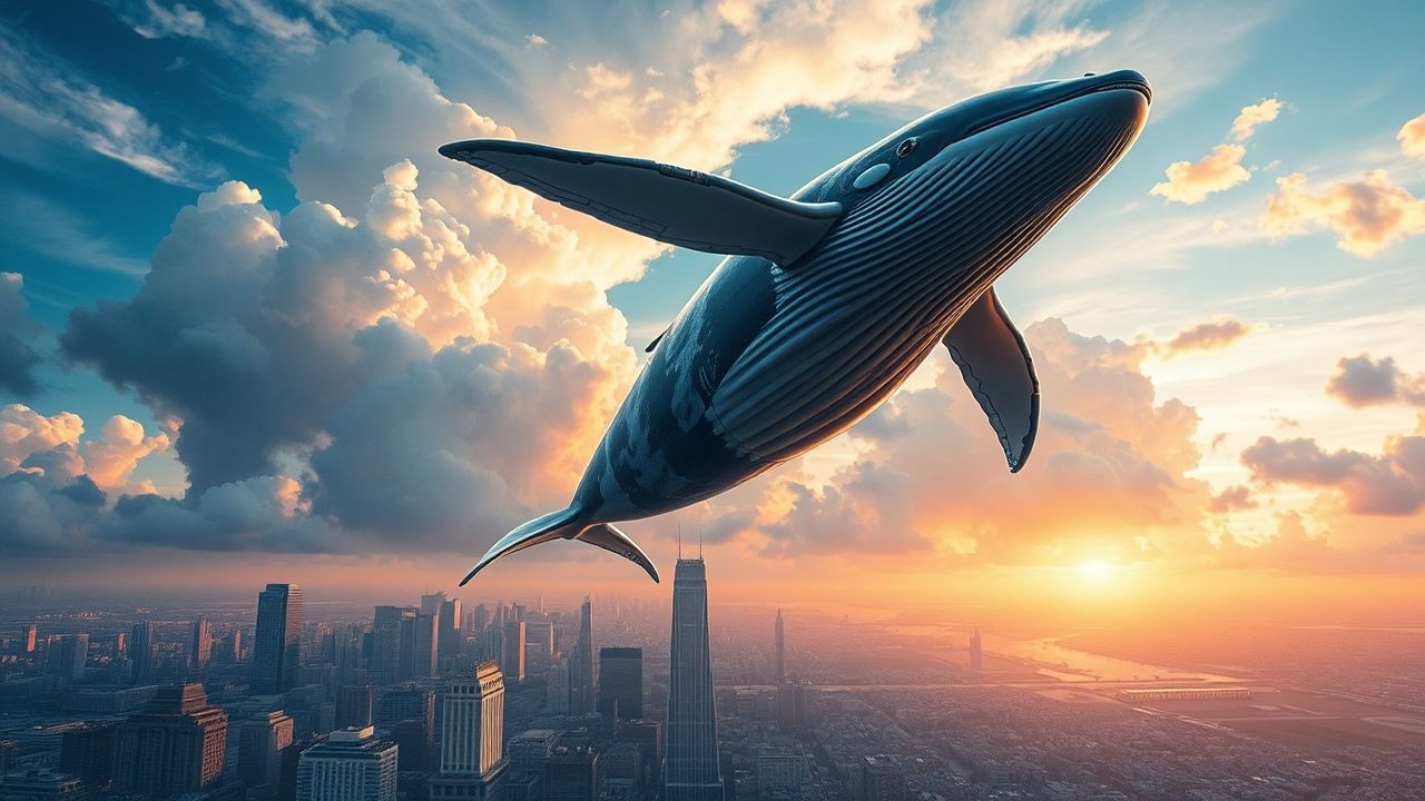 Floating Whale Flying City