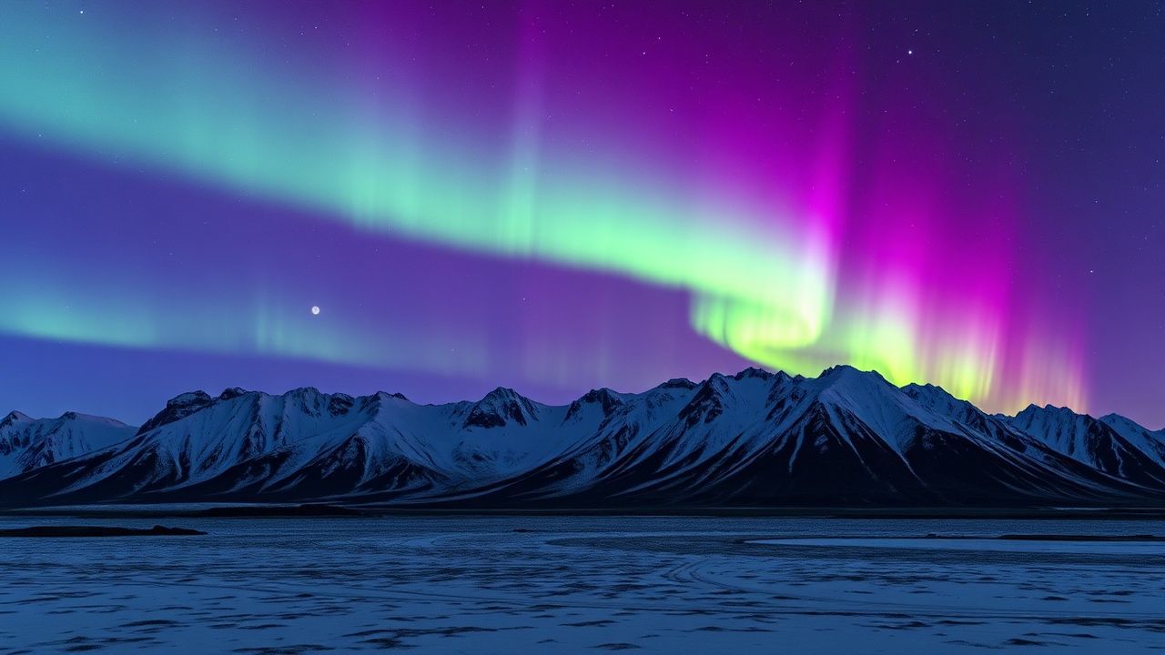 Dramatic Iceland Northern Lights