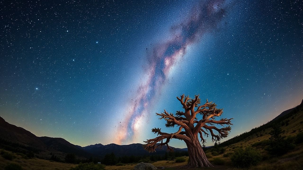 Enchanting Milky Way Core Ruins