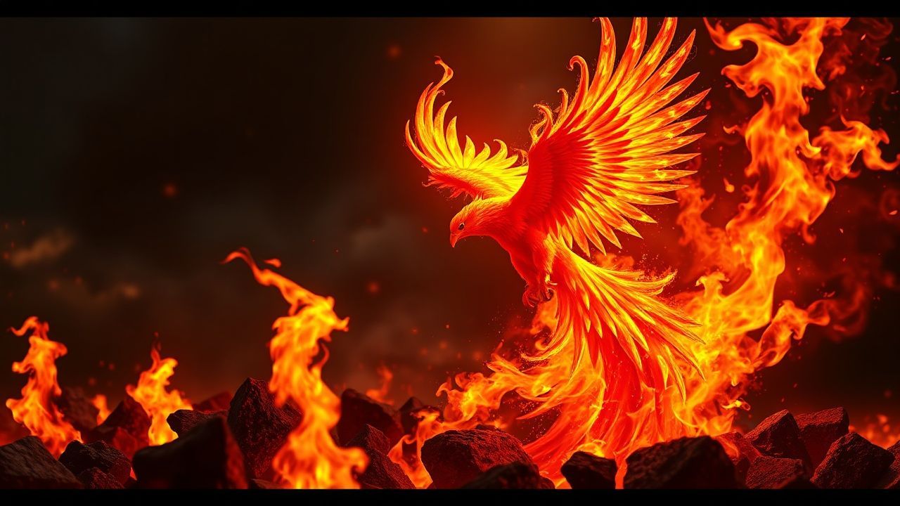 Enchanted Phoenix Rising Ashes Magic