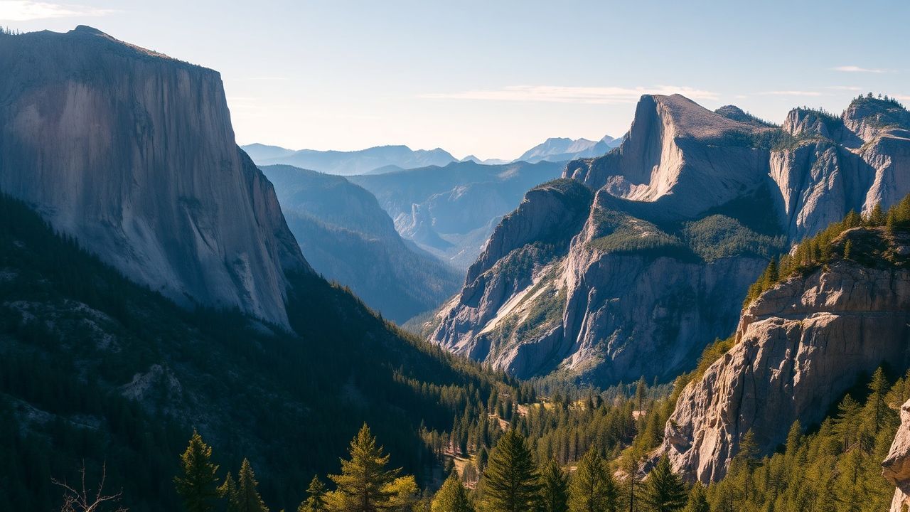 Glorious Yosemite Valley Capitan Panorama