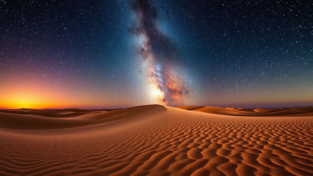 Breathtaking Desert Milky Way by Night