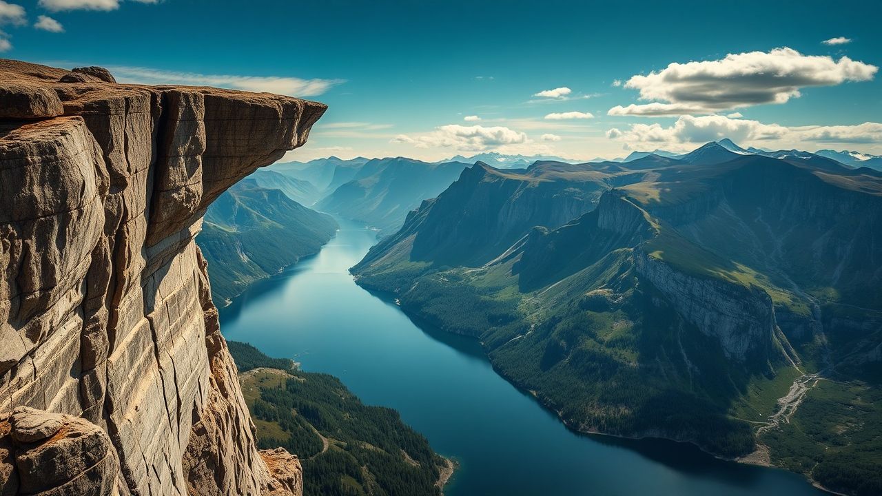 Northern Norway Trolltunga Cliff Drama
