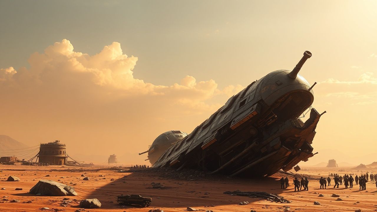 Epic Crashed Alien Ship Ruins