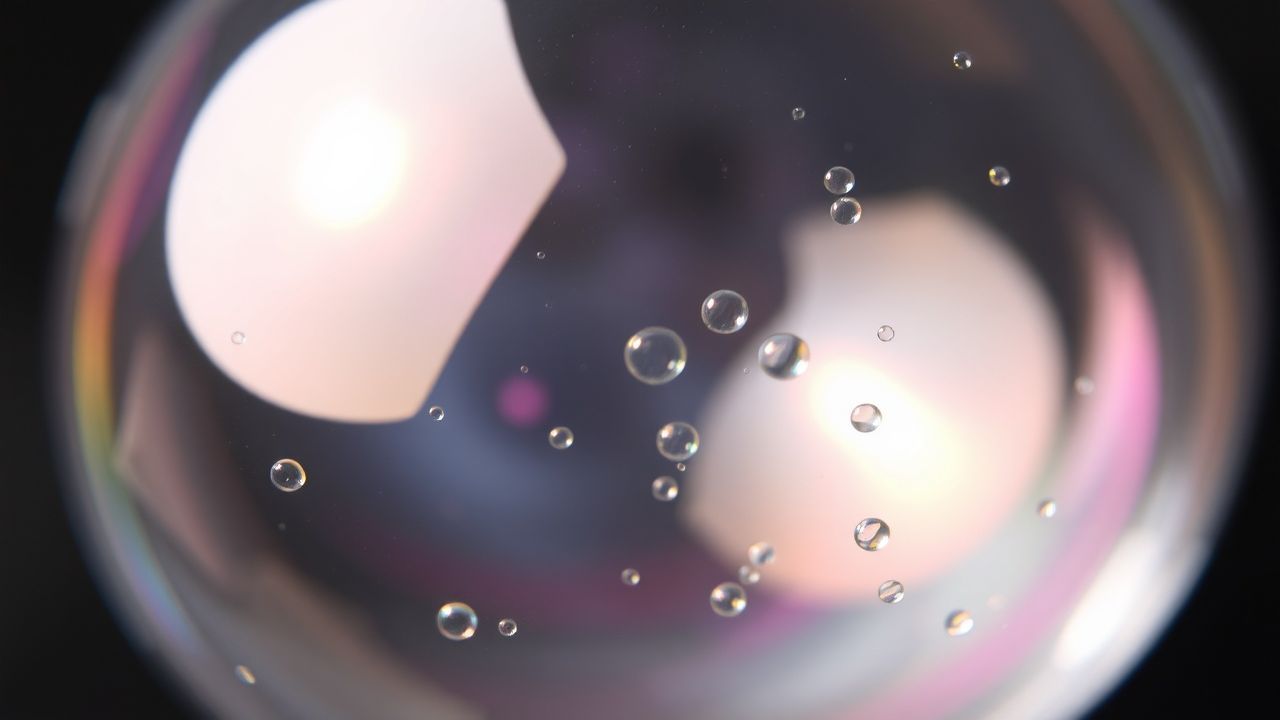 Fluid Soap Bubble Interference