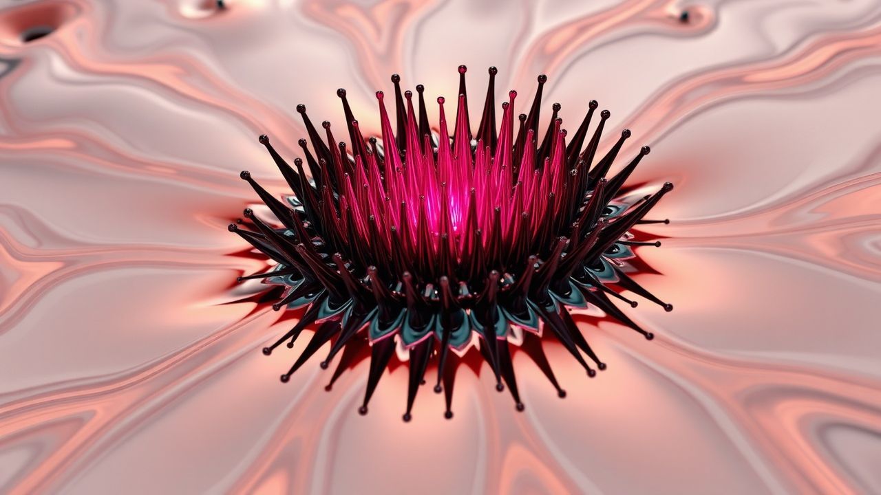 Infinite Ferrofluid Spikes Glossy