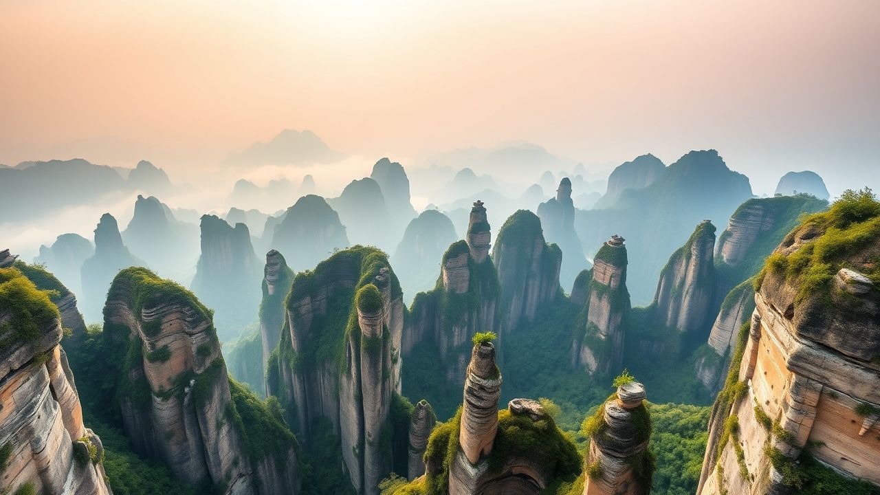 Golden China Zhangjiajie Avatar in the Mist