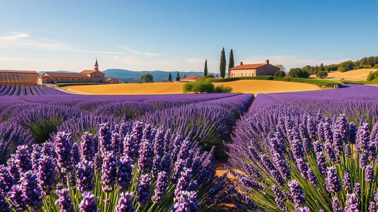 Charming Provence Lavender Farmhouse in Summer
