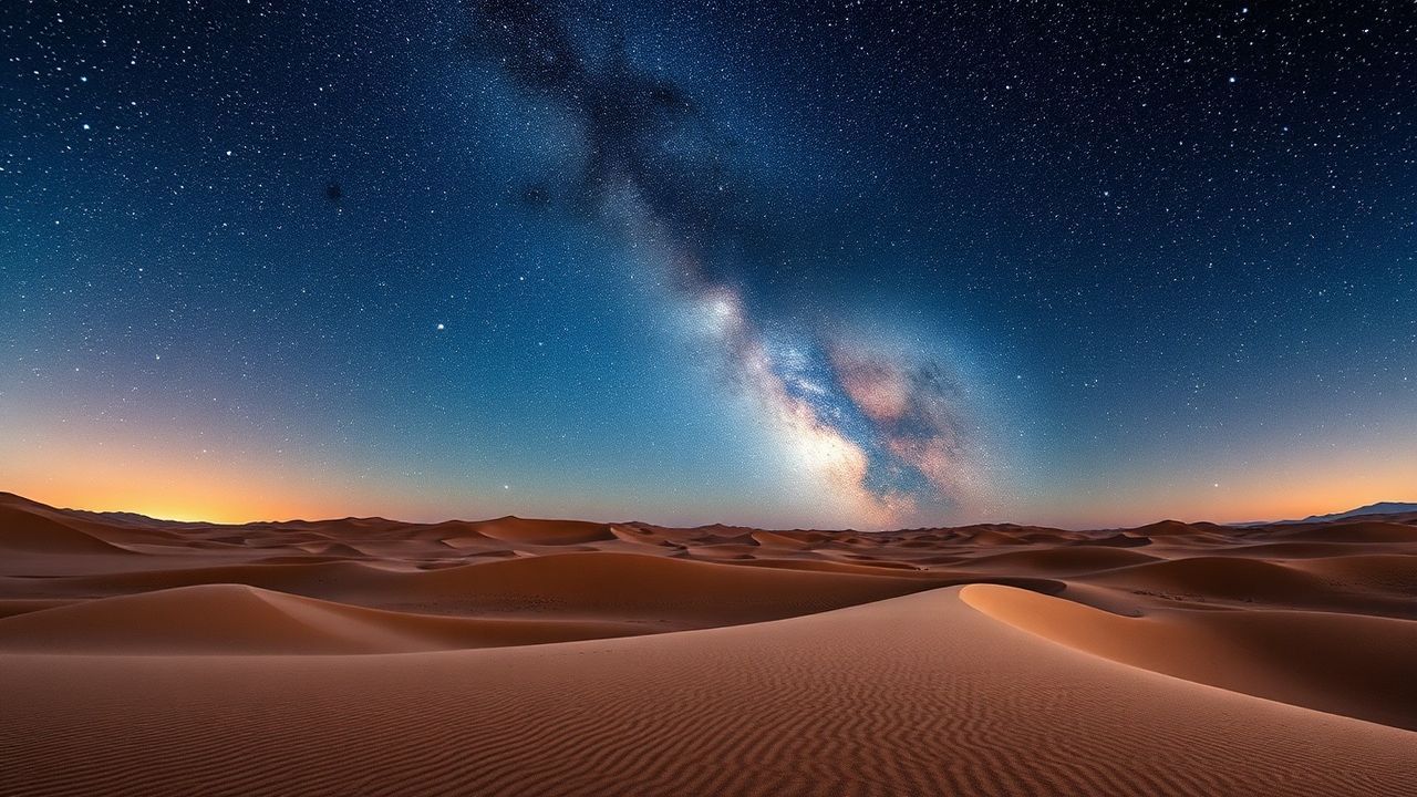 Wild Desert Milky Way by Night