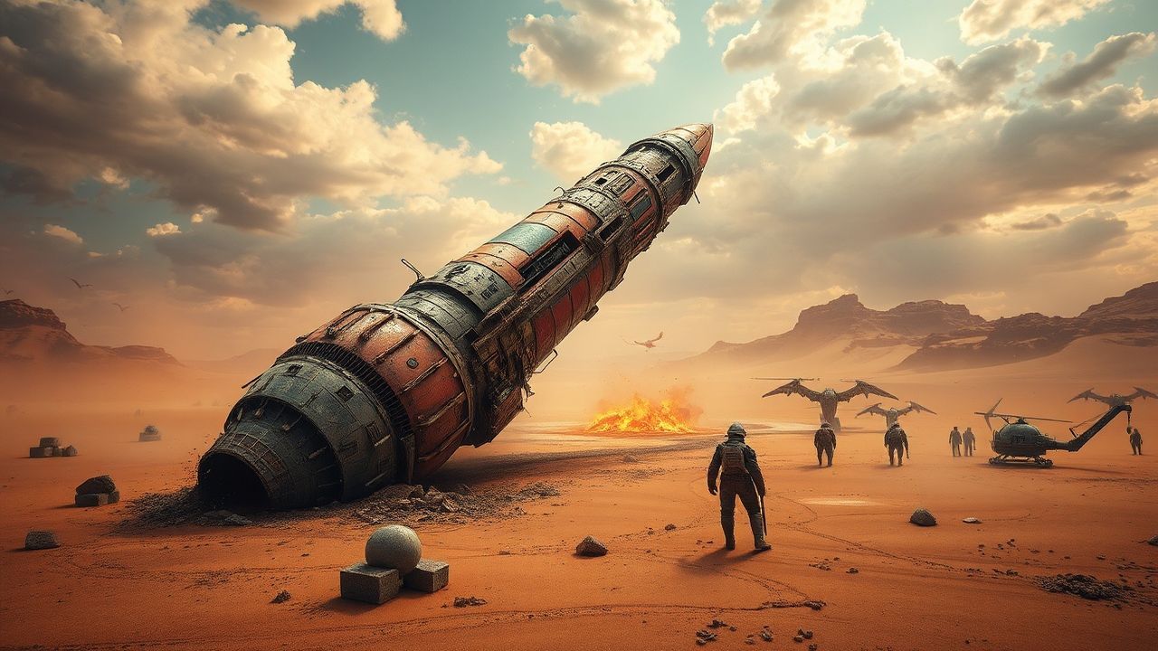 Epic Crashed Alien Ship Ruins
