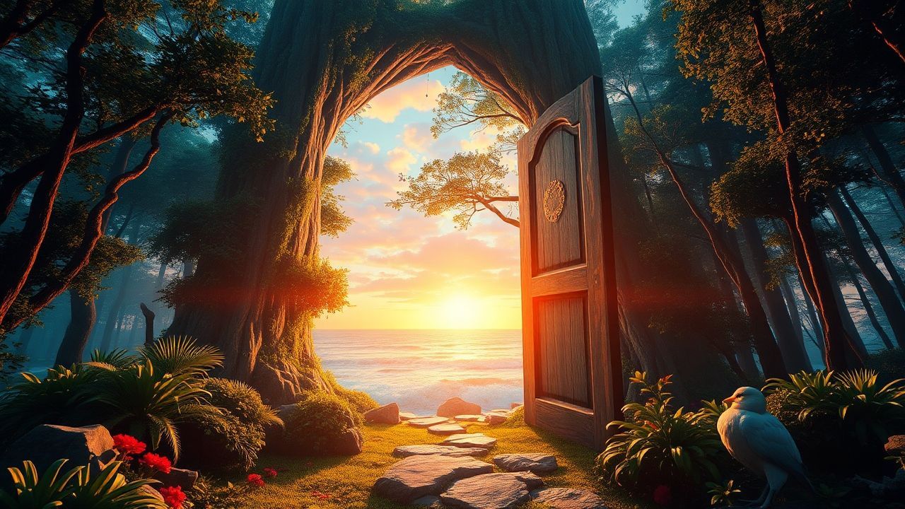 Floating Door Ocean Opening