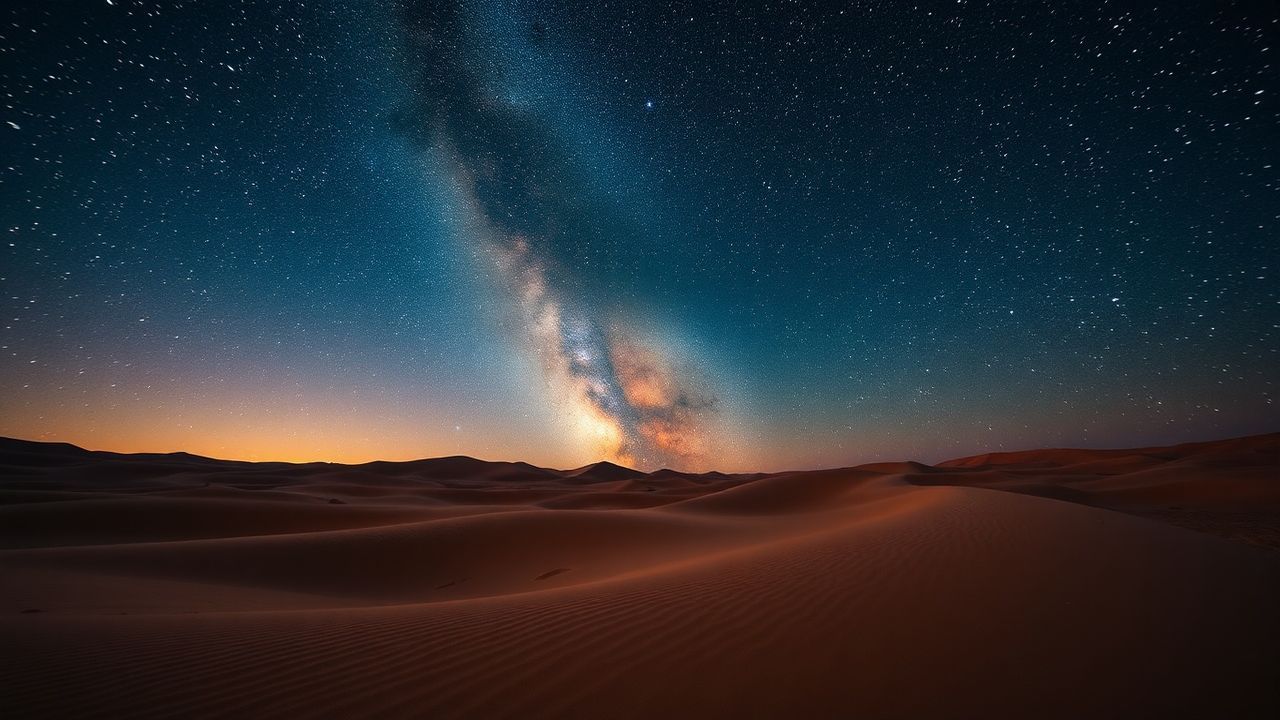 Lush Desert Milky Way by Night